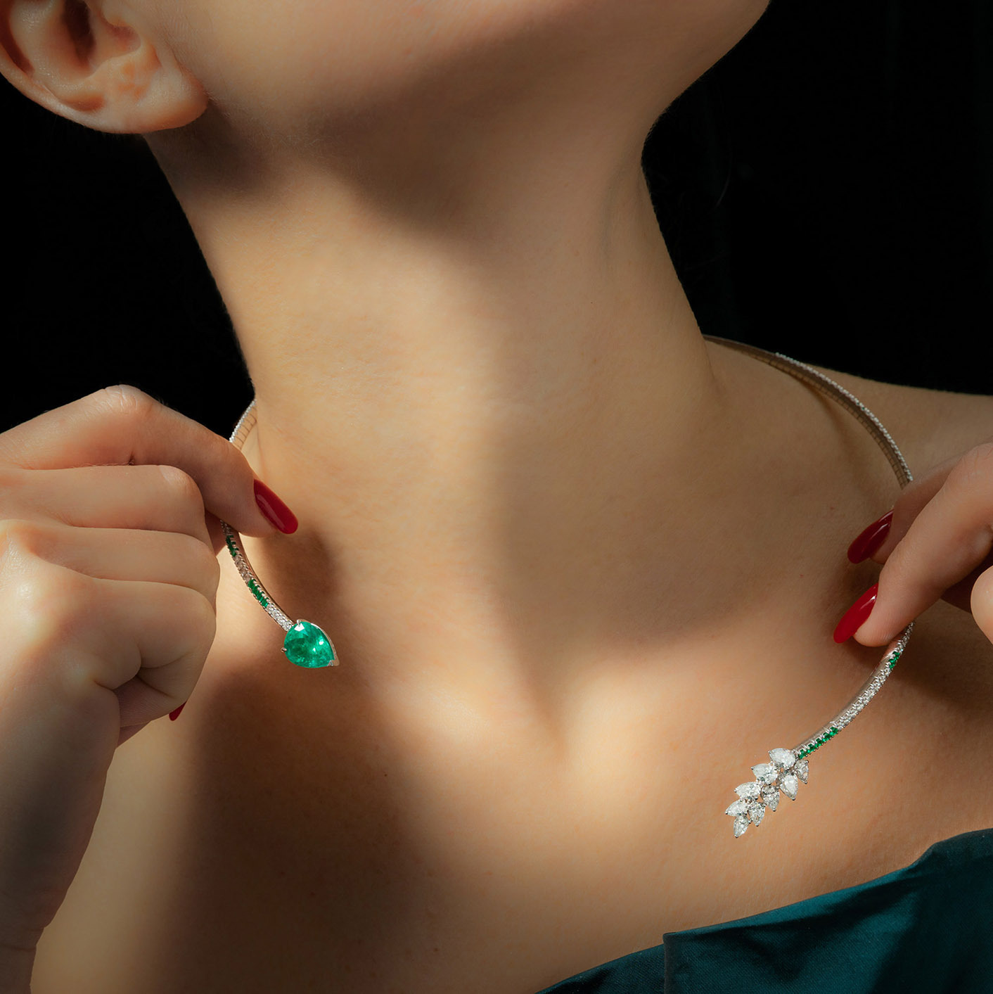 La collana Essenza senza il ciondolo rimovibile.