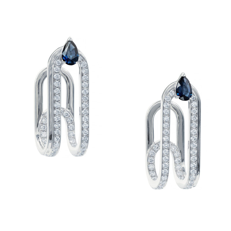 Gismondi1754 clip earrings white gold diamonds